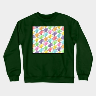 Springer Spaniel Pastel Pattern Crewneck Sweatshirt